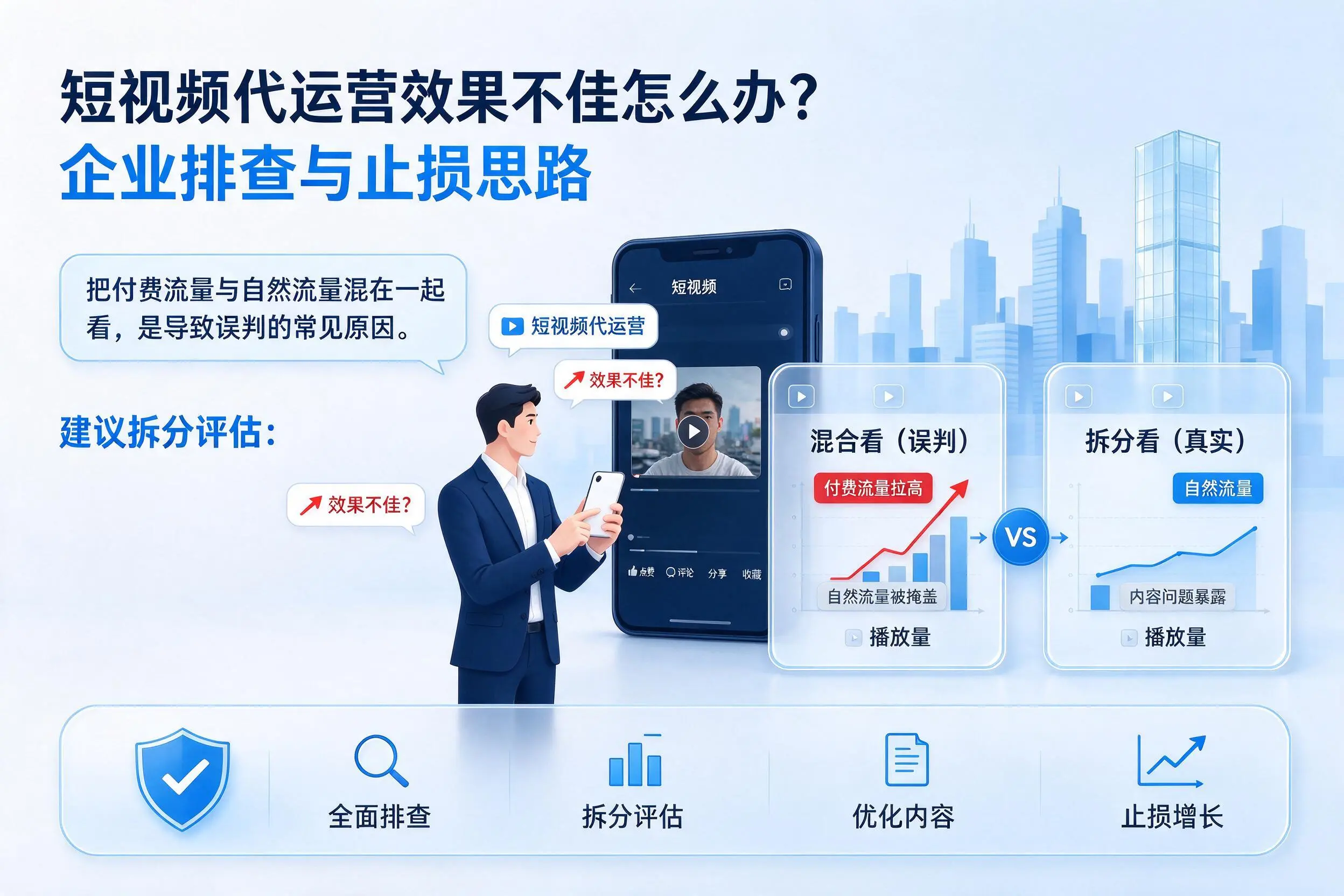 短视频代运营效果不佳怎么办?珠海企业排查与止损思路
