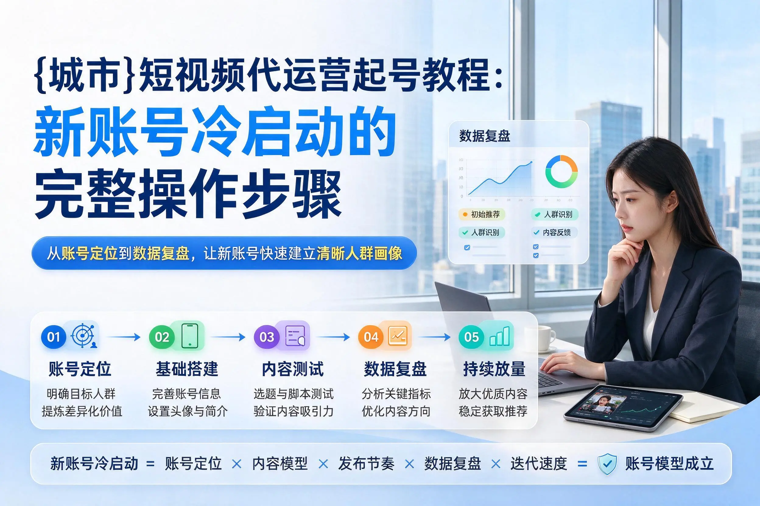 珠海短视频代运营起号教程：新账号冷启动的完整操作步骤