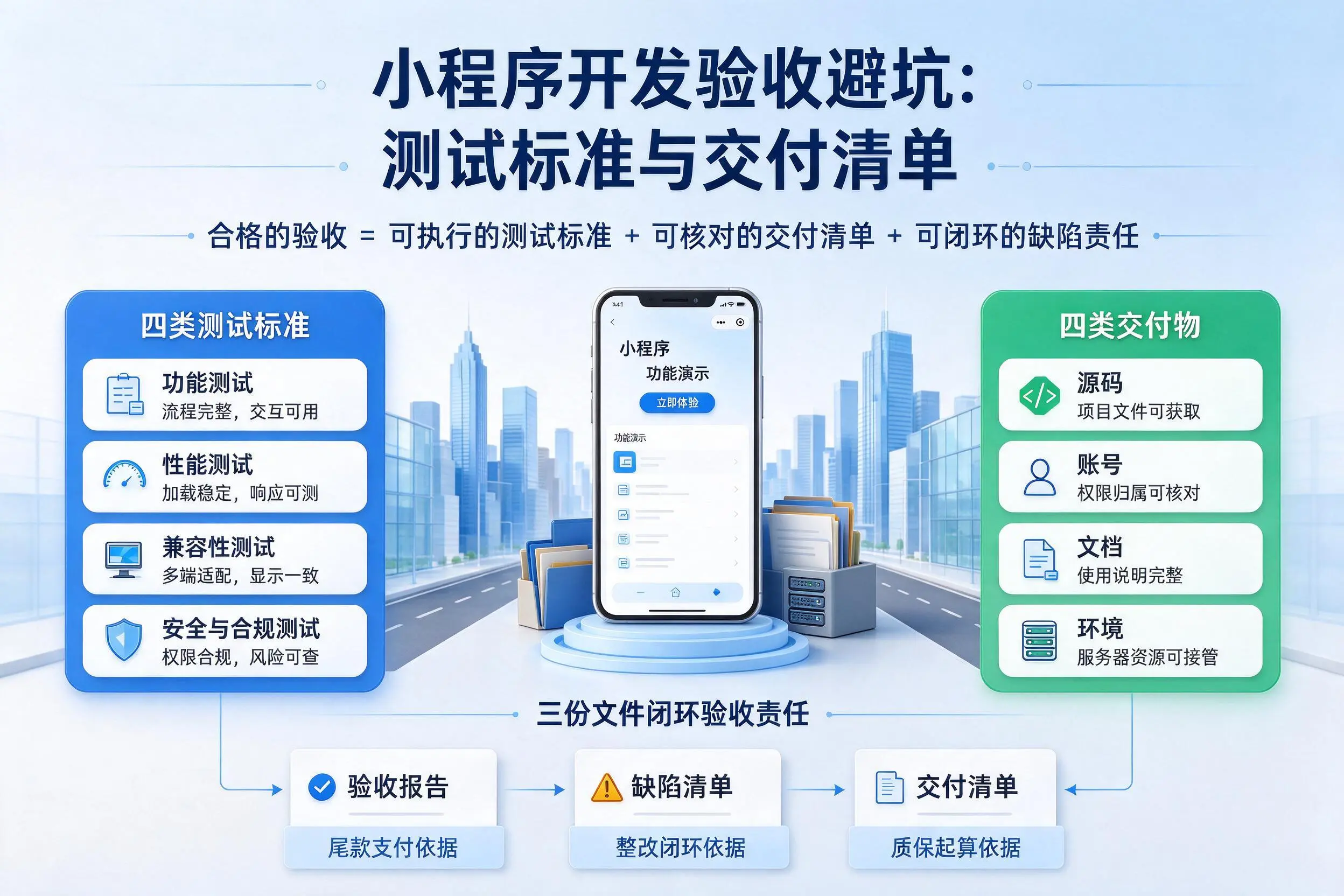珠海小程序开发验收避坑：测试标准与交付清单