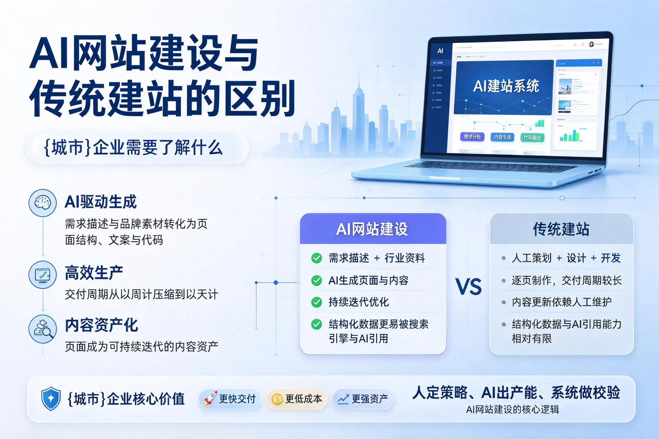 AI网站建设与传统建站的区别,珠海企业需要了解什么