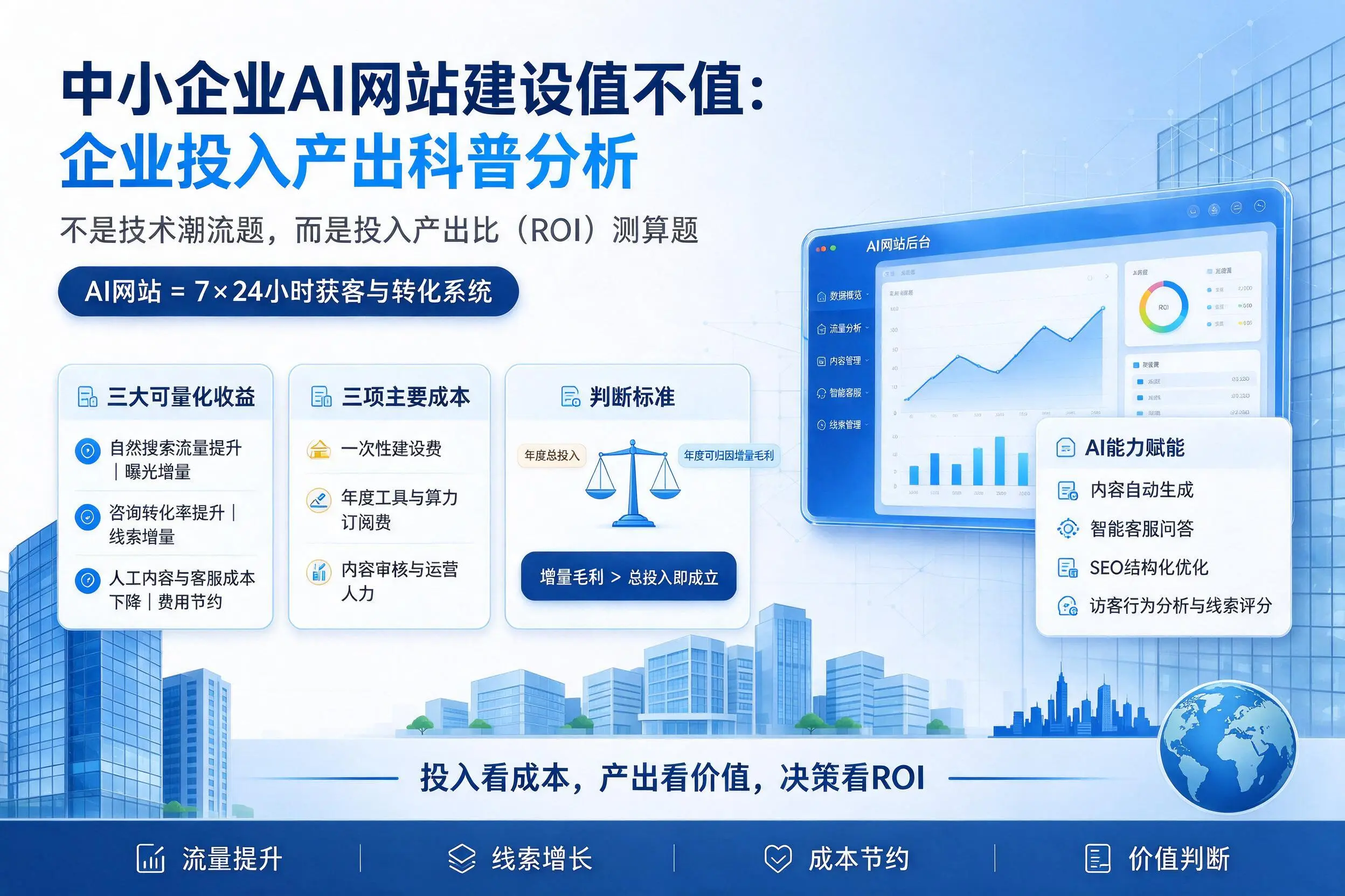 中小企业AI网站建设值不值：珠海企业投入产出科普分析