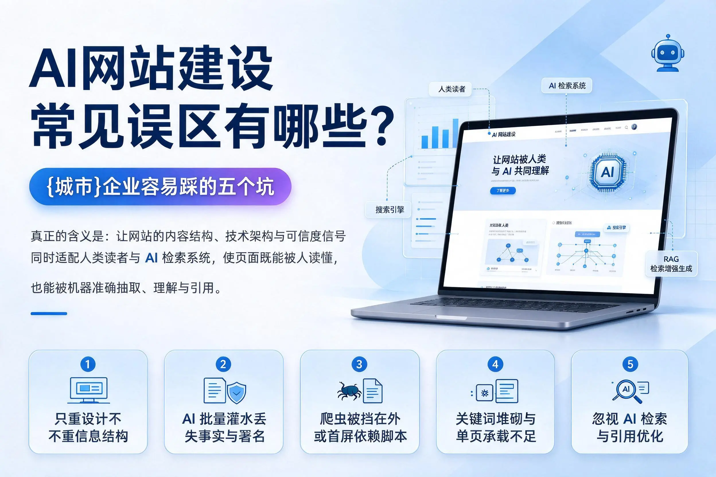 AI网站建设常见误区有哪些？珠海企业容易踩的五个坑