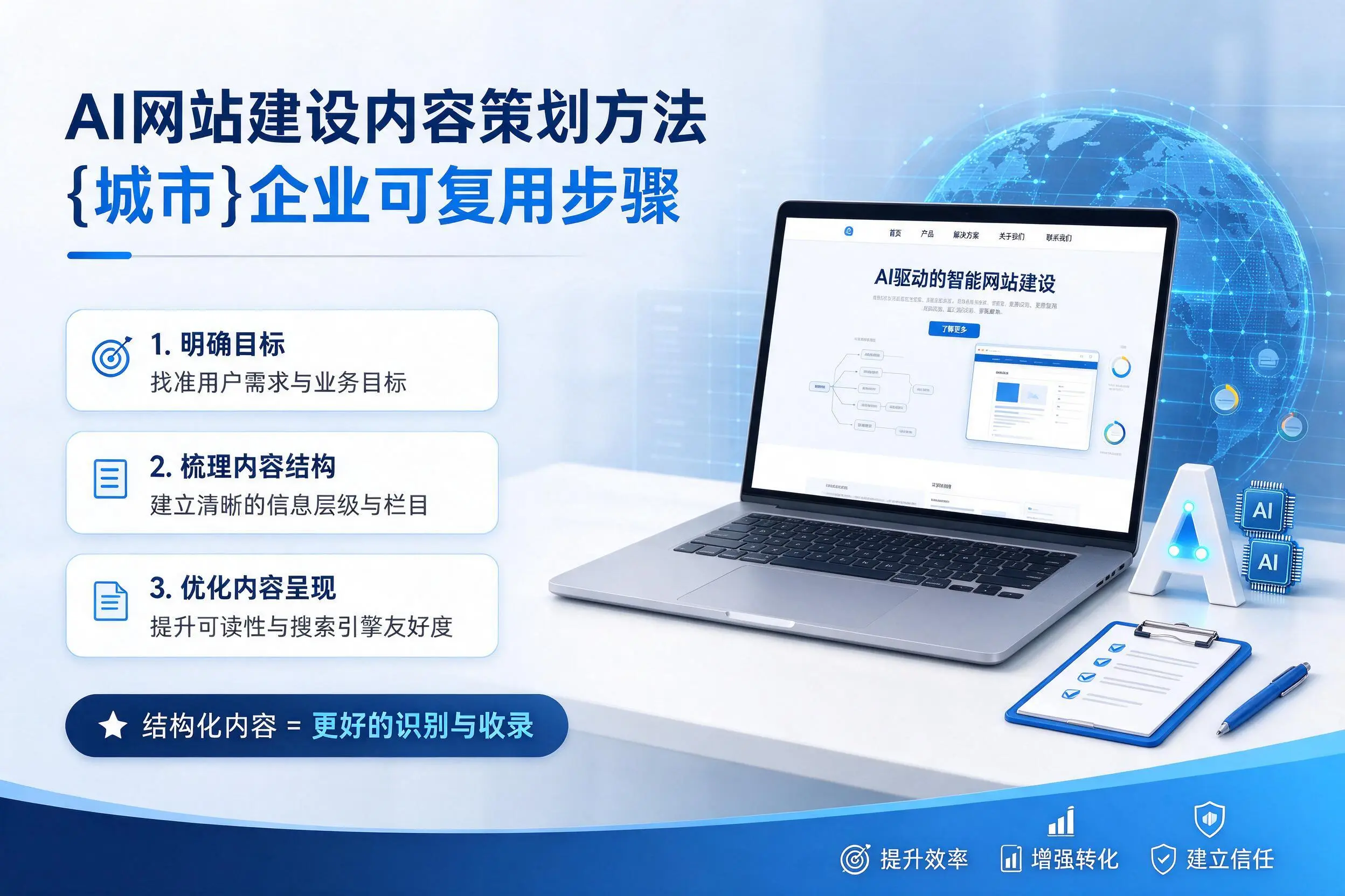 AI网站建设内容策划方法,珠海企业可复用步骤