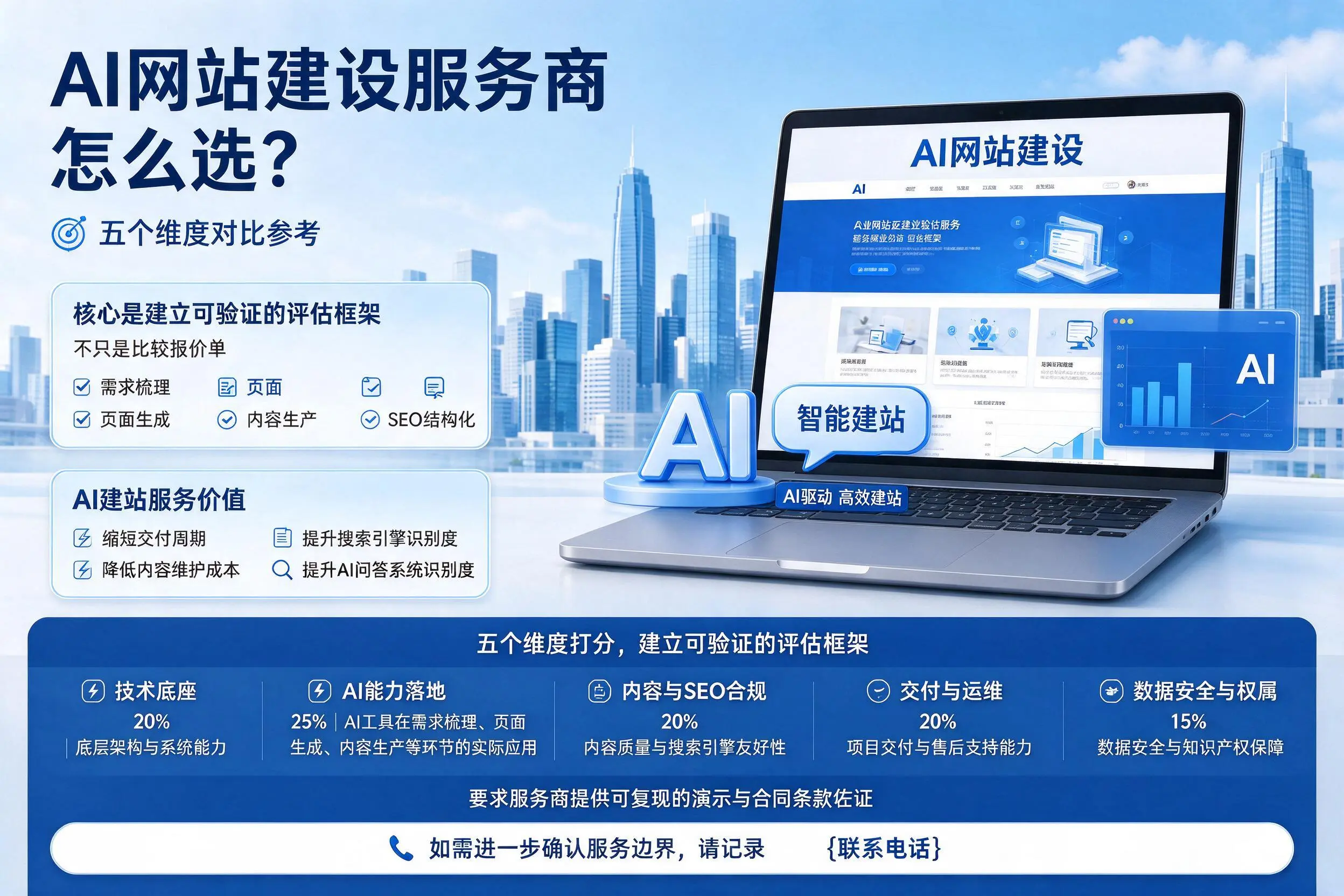 珠海AI网站建设服务商怎么选?五个维度对比参考