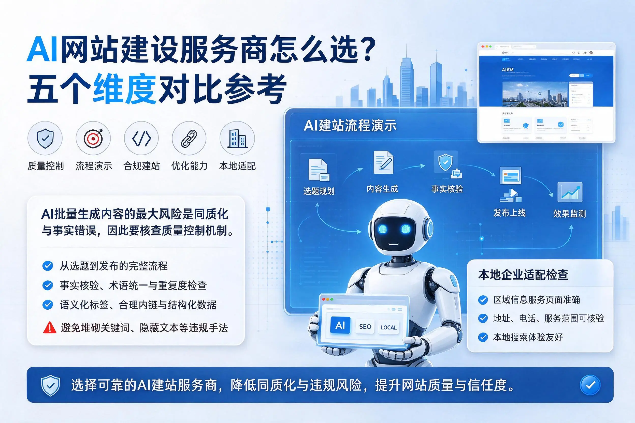 珠海AI网站建设服务商怎么选?五个维度对比参考