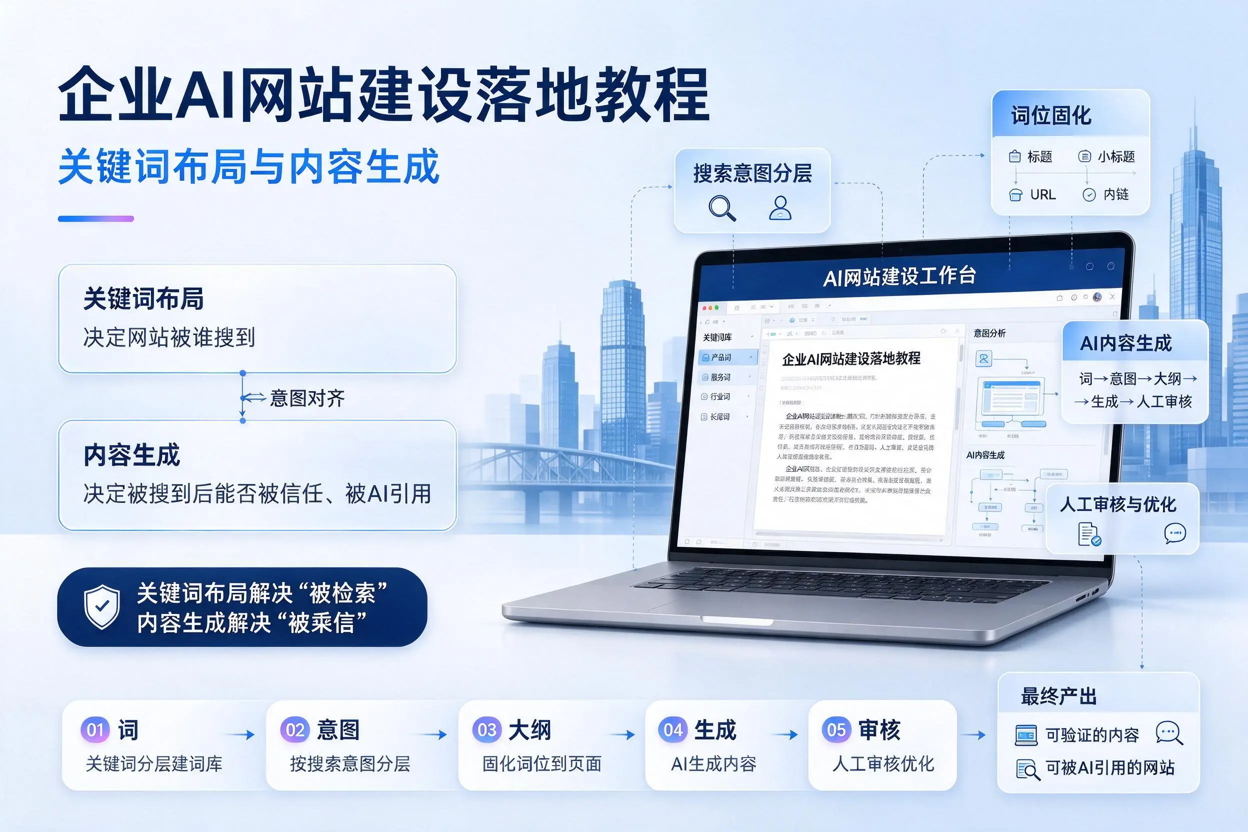 珠海企业AI网站建设落地教程:关键词布局与内容生成