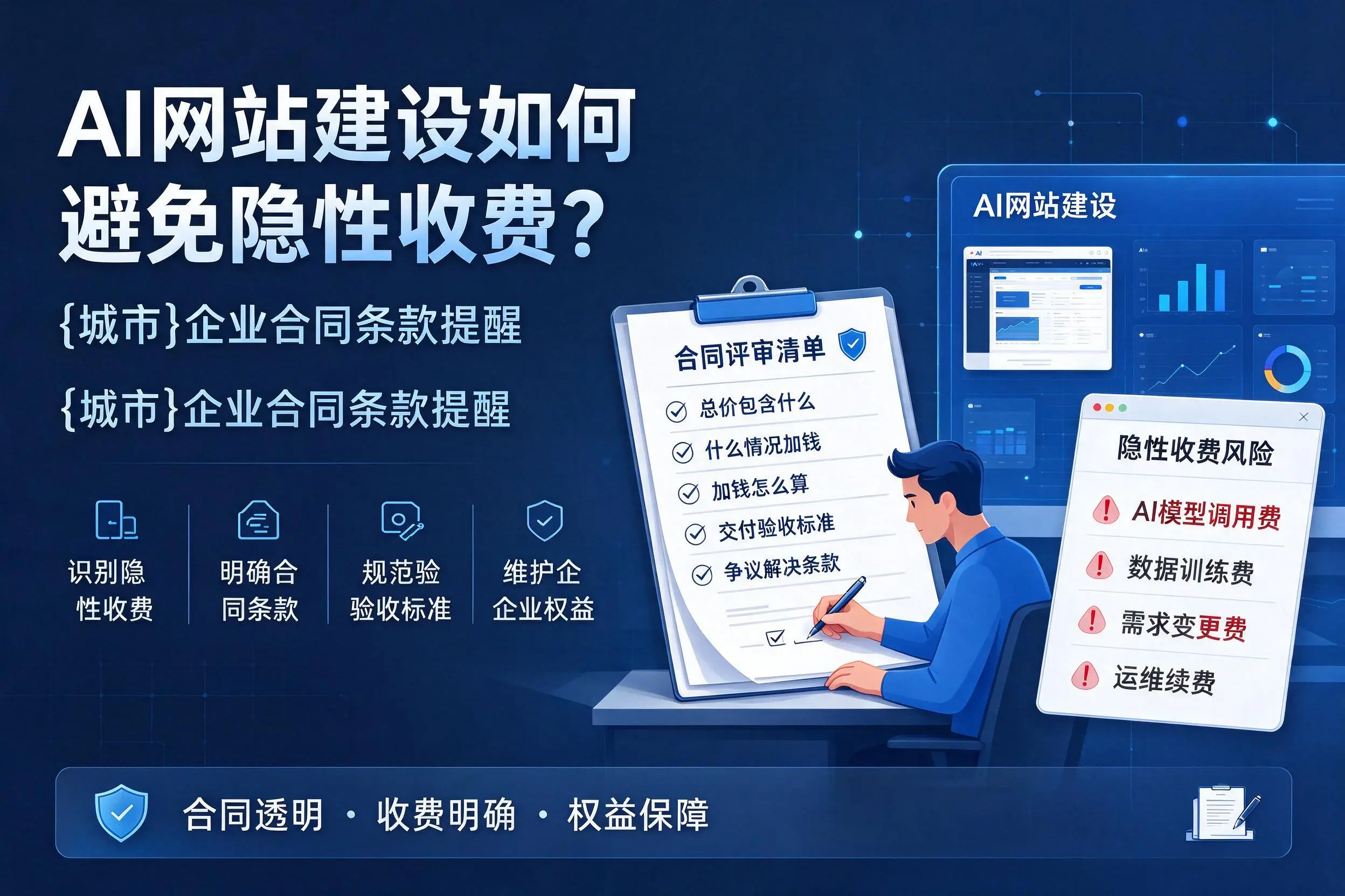 AI网站建设如何避免隐性收费？珠海企业合同条款提醒